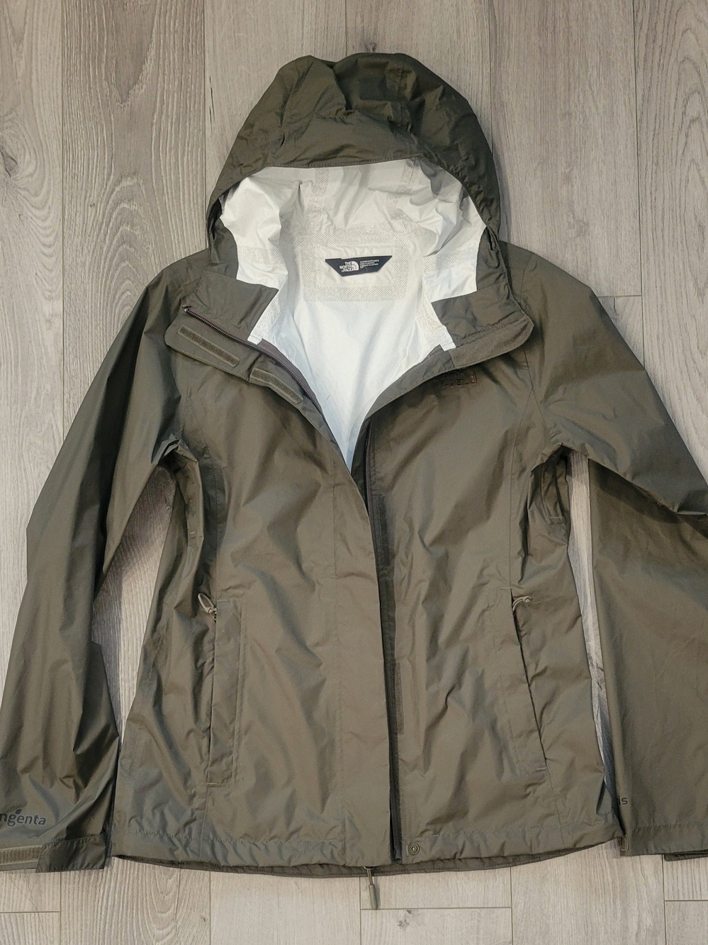 The North Face Women's Olive Hooded Waterproof Shell Jacket